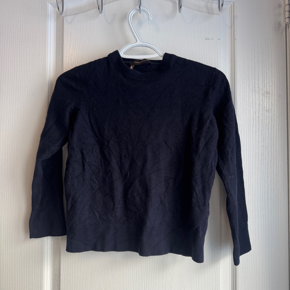 Ermenegildo Zegna Wool Navy Women's Sweater